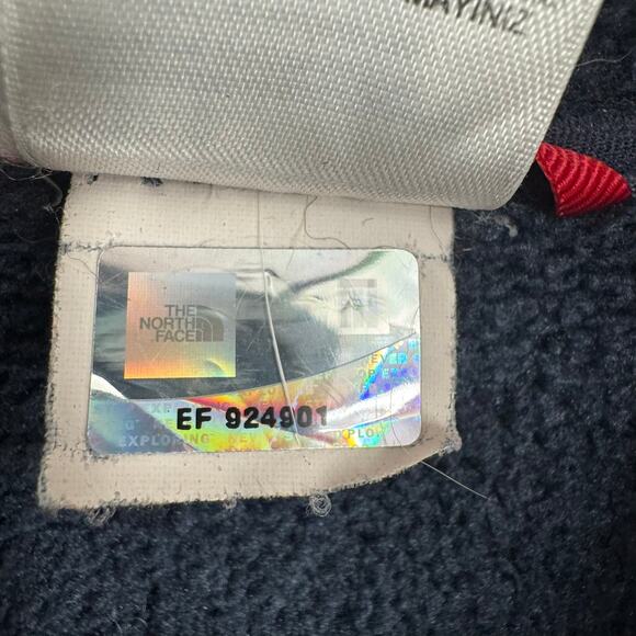 The North Face Full Zip Terry Fleece Jacket Mens XXL Navy Blue - Picture 9 of 13